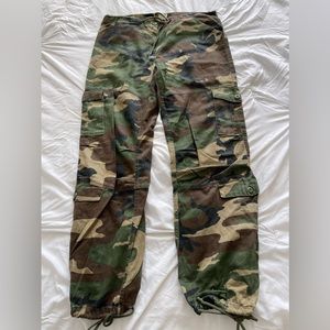 Camo cargo pants